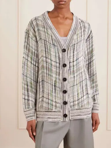 Missoni Striped Crochet-knit Wool-blend Cardigan | Thumbnail 3 Missoni Striped Crochet-knit Wool-blend Cardigan | Thumbnail 3
