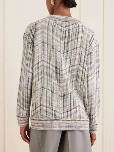 Missoni Striped Crochet-knit Wool-blend Cardigan | Thumbnail 4 Missoni Striped Crochet-knit Wool-blend Cardigan | Thumbnail 4