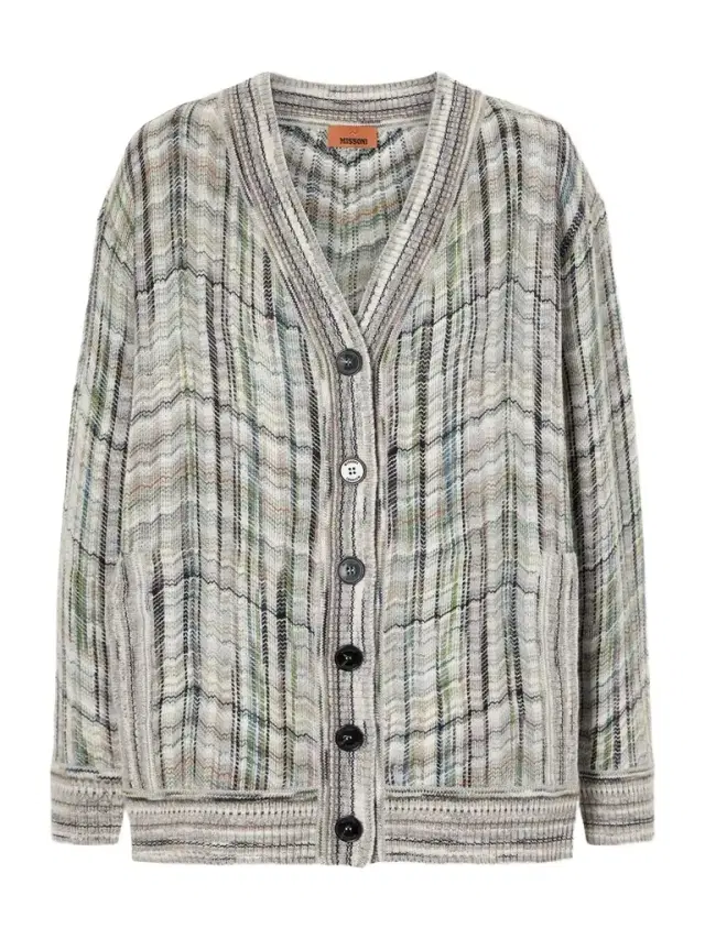 Missoni Striped Crochet-knit Wool-blend Cardigan