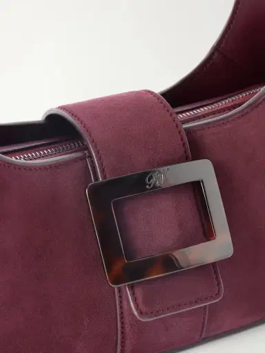 Roger Vivier Belle Vivier Suede Shoulder Bag | Thumbnail 5 Roger Vivier Belle Vivier Suede Shoulder Bag | Thumbnail 5