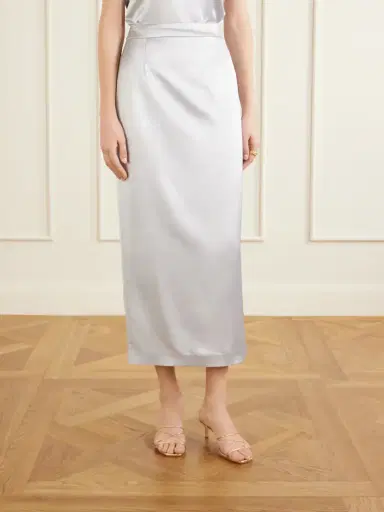 VIOLANTE NESSI Shea Satin Midi Skirt | Thumbnail 3 VIOLANTE NESSI Shea Satin Midi Skirt | Thumbnail 3