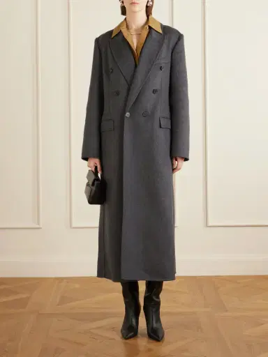 Victoria Beckham Double-breasted Wool-blend Long Coat | Thumbnail 2 Victoria Beckham Double-breasted Wool-blend Long Coat | Thumbnail 2