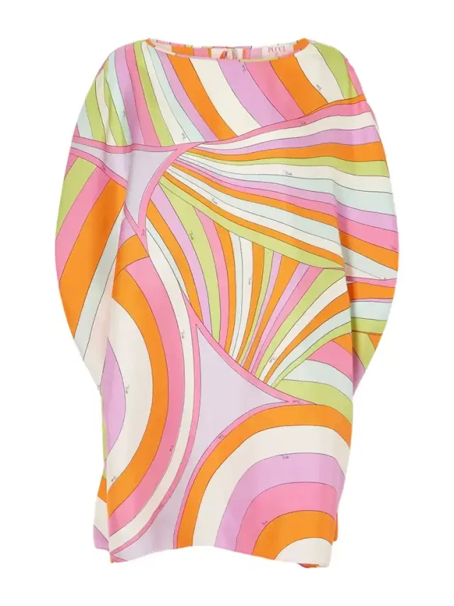 Printed Silk-twill Kaftan