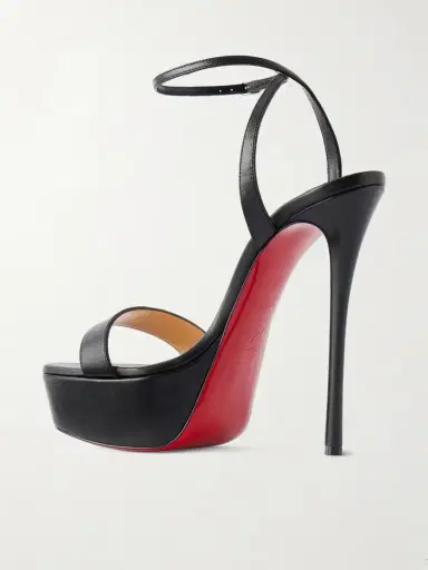 Christian Louboutin Loubi Queen Alta 150 Leather Platform Pumps | Thumbnail 3