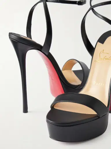 Christian Louboutin Loubi Queen Alta 150 Leather Platform Pumps | Thumbnail 5
