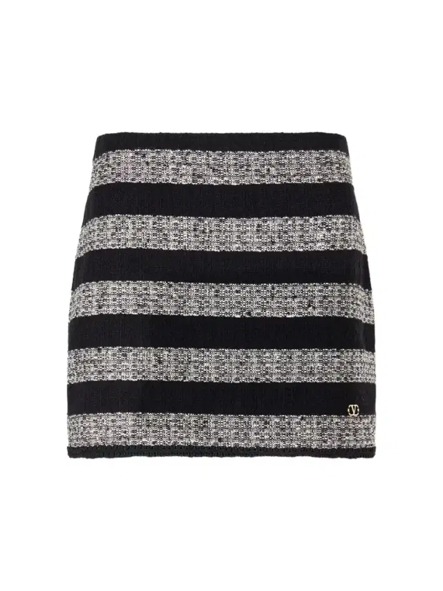 Valentino Garavani Striped Tweed Mini Skirt