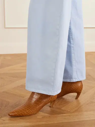 Gabriela Hearst Clayton 50 Croc-effect Leather Ankle Boots | Thumbnail 2 Gabriela Hearst Clayton 50 Croc-effect Leather Ankle Boots | Thumbnail 2