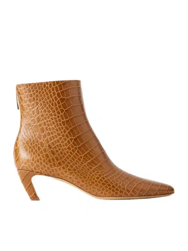 Gabriela Hearst Clayton 50 Croc-effect Leather Ankle Boots | Thumbnail 1 Gabriela Hearst Clayton 50 Croc-effect Leather Ankle Boots | Thumbnail 1
