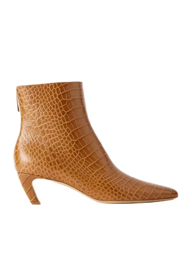 Gabriela Hearst Clayton 50 Croc-effect Leather Ankle Boots