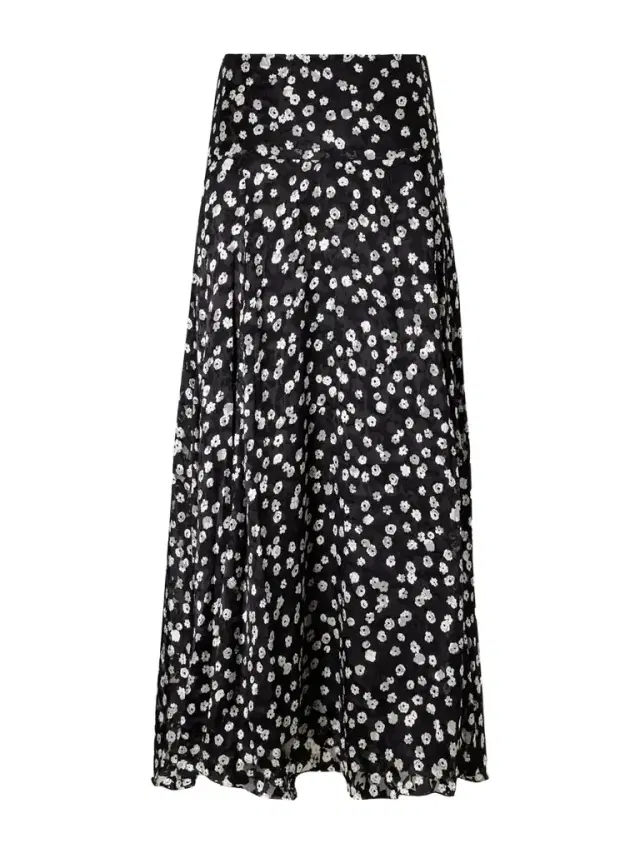 Hilza Floral-print Chiffon Midi Skirt