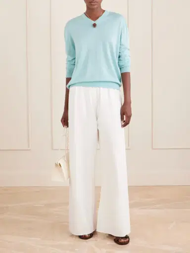 La Ligne Ben Silk, Wool And Cashmere-blend Knit Sweater | Thumbnail 2 La Ligne Ben Silk, Wool And Cashmere-blend Knit Sweater | Thumbnail 2