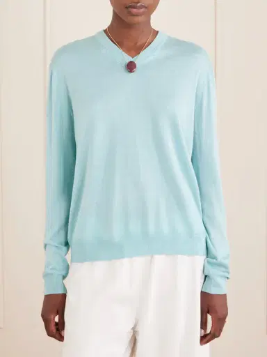La Ligne Ben Silk, Wool And Cashmere-blend Knit Sweater | Thumbnail 3 La Ligne Ben Silk, Wool And Cashmere-blend Knit Sweater | Thumbnail 3