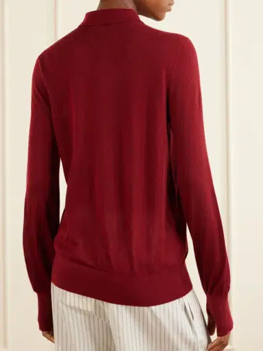 TWP Uma Henley Cashmere Polo Sweater | Thumbnail 4