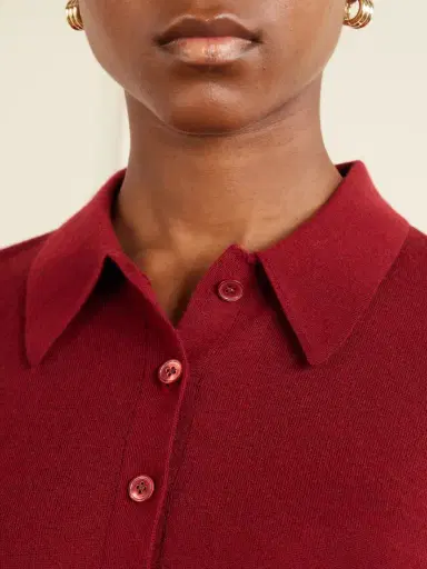TWP Uma Henley Cashmere Polo Sweater | Thumbnail 5