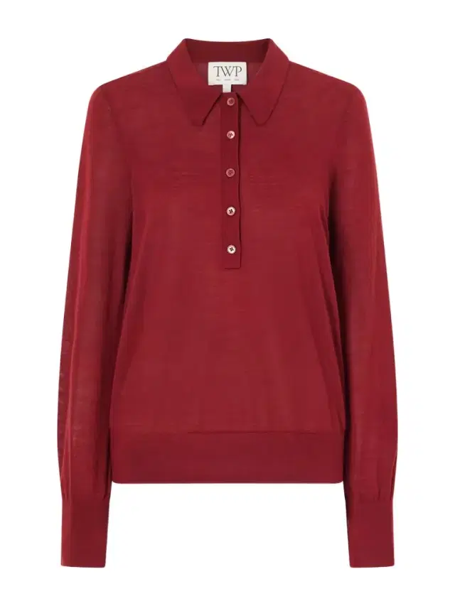 TWP Cashmere Polo Sweater