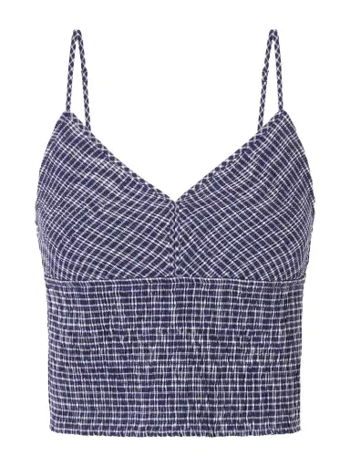 La Ligne Anora Smocked Striped Stretch-knit Cotton-blend Top | Thumbnail 1