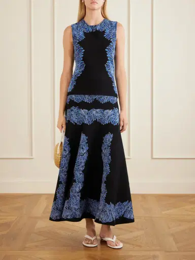 Ulla Johnson Alessia Jacquard-knit Midi Skirt | Thumbnail 2 Ulla Johnson Alessia Jacquard-knit Midi Skirt | Thumbnail 2