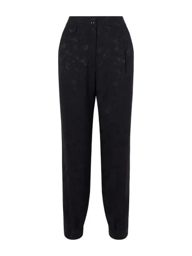 Gaucha Floral-jacquard Silk Tapered Pants