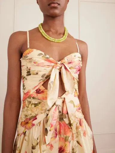 Zimmermann Mahon Cut-out Gathered Floral-print Cotton Playsuit | Thumbnail 4 Zimmermann Mahon Cut-out Gathered Floral-print Cotton Playsuit | Thumbnail 4