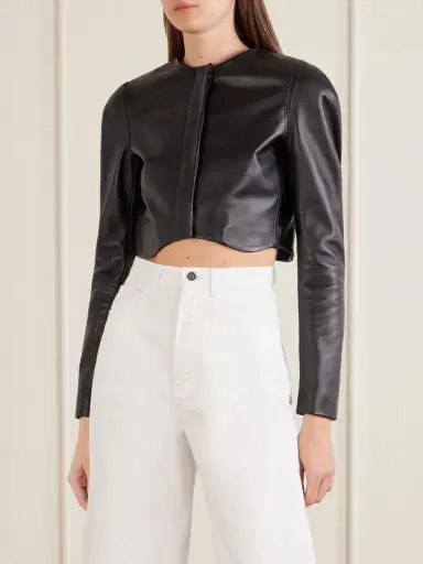 Alaïa Leather Biker Jacket | Thumbnail 2