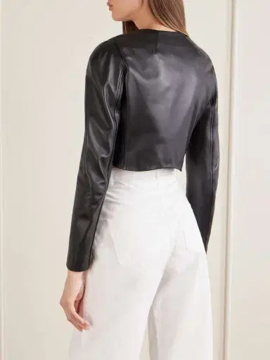 Alaïa Leather Biker Jacket | Thumbnail 3