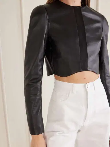Alaïa Leather Biker Jacket | Thumbnail 4