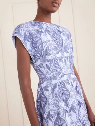 Rebecca Vallance Blooming Lanterns Scalloped Embroidered Cotton Midi Dress | Thumbnail 4 Rebecca Vallance Blooming Lanterns Scalloped Embroidered Cotton Midi Dress | Thumbnail 4