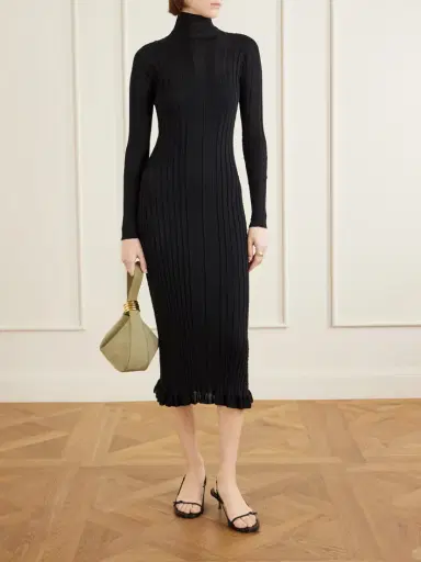 Proenza Schouler Monet Ribbed-knit Cotton-blend Midi Dress | Thumbnail 2