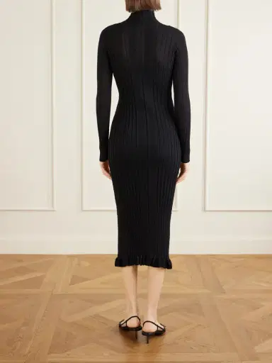Proenza Schouler Monet Ribbed-knit Cotton-blend Midi Dress | Thumbnail 3