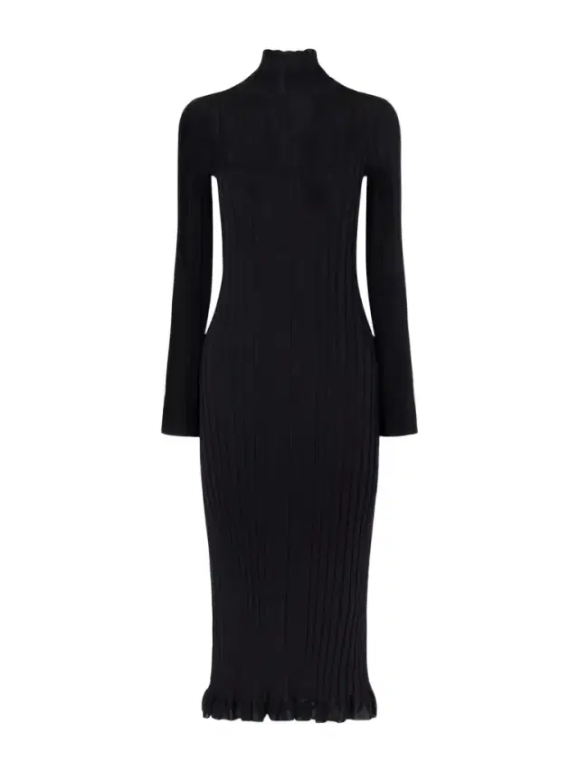 Proenza Schouler Monet Ribbed-knit Cotton-blend Midi Dress