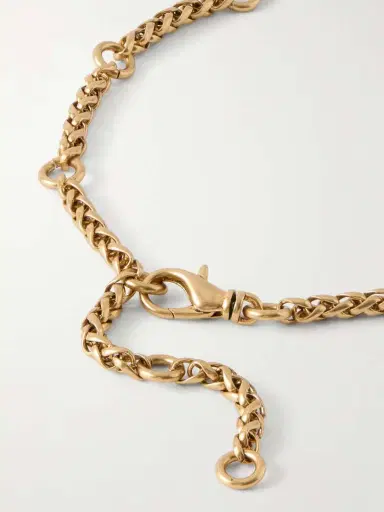 MAISON MAYLE Arpelle Horn Of Plenty Gold-plated, Crystal And Enamel Necklace | Thumbnail 3 MAISON MAYLE Arpelle Horn Of Plenty Gold-plated, Crystal And Enamel Necklace | Thumbnail 3
