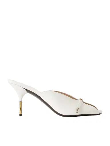 Versace Nyx 80 Leather Mules | Thumbnail 1 Versace Nyx 80 Leather Mules | Thumbnail 1