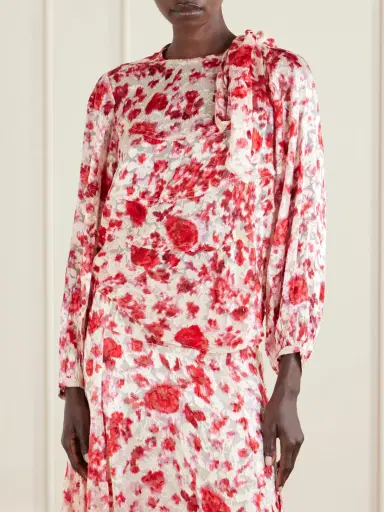 Isabel Marant Firma Floral-print Chiffon Blouse | Thumbnail 3 Isabel Marant Firma Floral-print Chiffon Blouse | Thumbnail 3