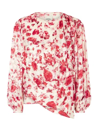 Isabel Marant Firma Floral-print Chiffon Blouse | Thumbnail 1 Isabel Marant Firma Floral-print Chiffon Blouse | Thumbnail 1