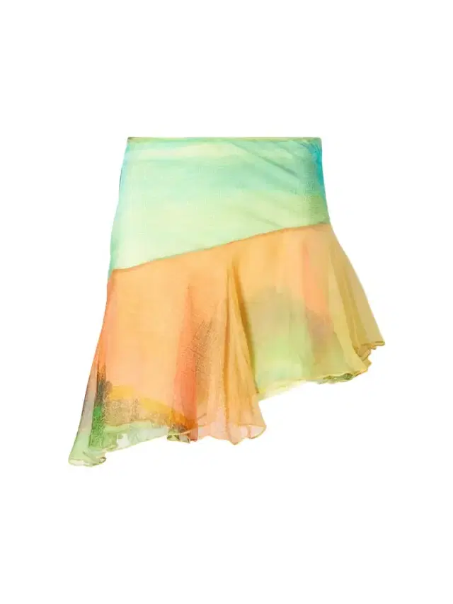 Donde Esteban Formentera Silk Mini Skirt