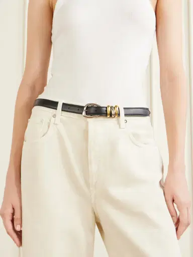 AMANU Tugela Croc-effect Leather Belt | Thumbnail 2