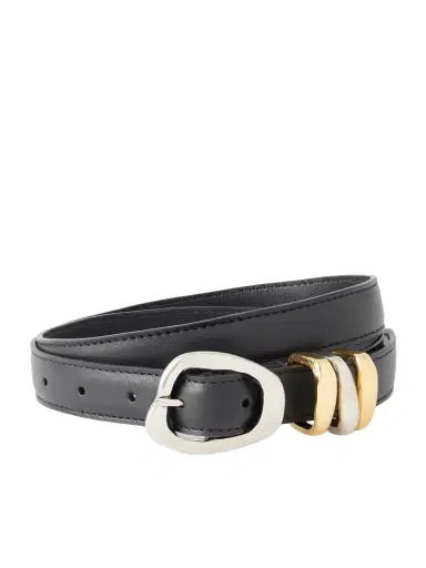 AMANU Tugela Croc-effect Leather Belt | Thumbnail 1