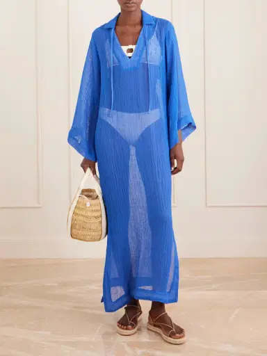 Lisa Marie Fernandez Linen-blend Coverup | Thumbnail 2 Lisa Marie Fernandez Linen-blend Coverup | Thumbnail 2
