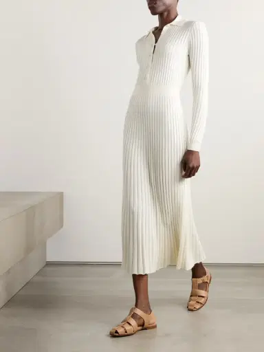 Gabriela Hearst Ardor Ribbed Cashmere And Silk-blend Midi Dress | Thumbnail 2