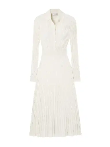 Gabriela Hearst Ardor Ribbed Cashmere And Silk-blend Midi Dress | Thumbnail 1