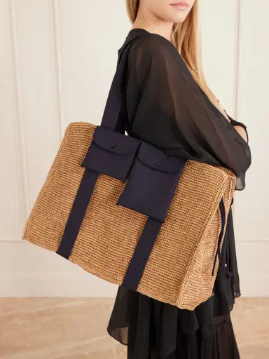 Eres Faux Raffia Tote Bag | Thumbnail 2 Eres Faux Raffia Tote Bag | Thumbnail 2
