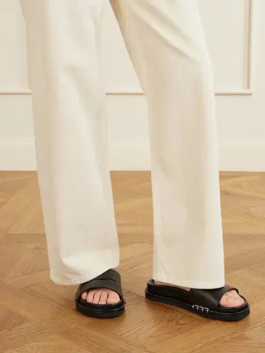 JW Anderson Fussbett Leather Slides | Thumbnail 2 JW Anderson Fussbett Leather Slides | Thumbnail 2
