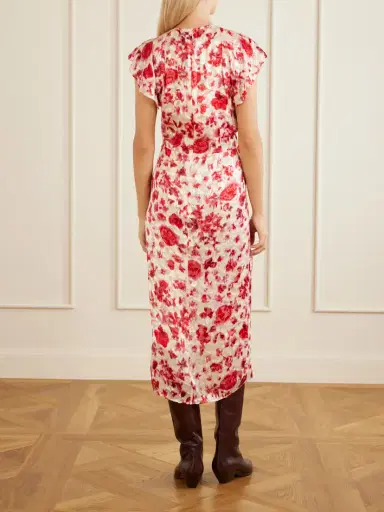 Isabel Marant Lyndsay Floral-print Chiffon Midi Dress | Thumbnail 3 Isabel Marant Lyndsay Floral-print Chiffon Midi Dress | Thumbnail 3