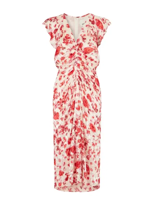 Lyndsay Floral-print Chiffon Midi Dress
