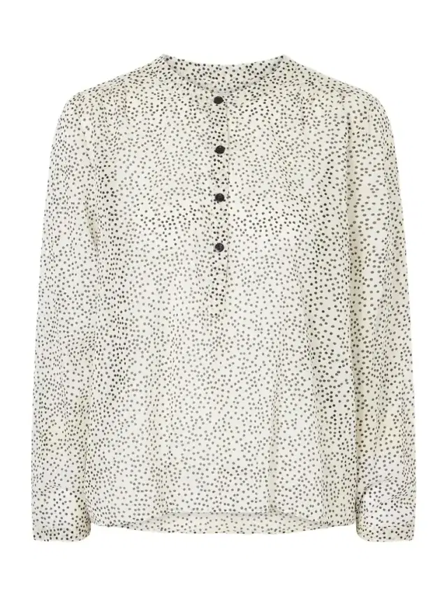 Marant Étoile Maria Polka-dot Organic Cotton-voile Blouse
