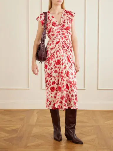 Isabel Marant Bolton Embellished Tasseled Textured-leather Shoulder Bag | Thumbnail 3