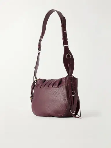 Isabel Marant Bolton Embellished Tasseled Textured-leather Shoulder Bag | Thumbnail 4