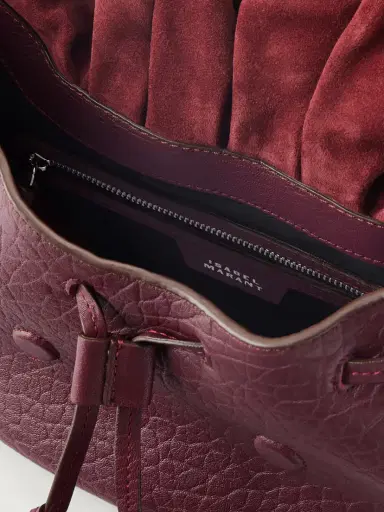 Isabel Marant Bolton Embellished Tasseled Textured-leather Shoulder Bag | Thumbnail 6