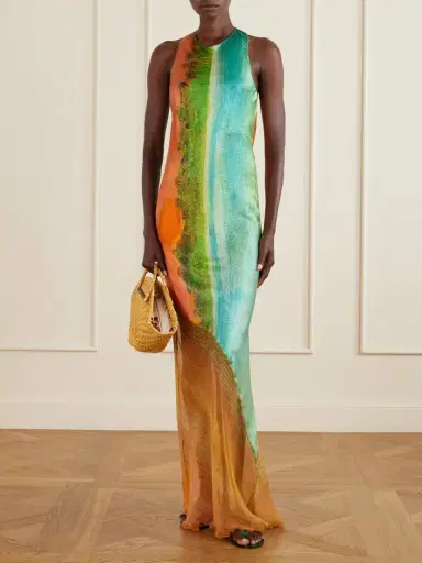Donde Esteban Formentera Printed Silk-blend Maxi Dress | Thumbnail 2 Donde Esteban Formentera Printed Silk-blend Maxi Dress | Thumbnail 2