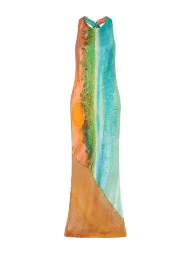 Donde Esteban Formentera Printed Silk-blend Maxi Dress | Thumbnail 1 Donde Esteban Formentera Printed Silk-blend Maxi Dress | Thumbnail 1